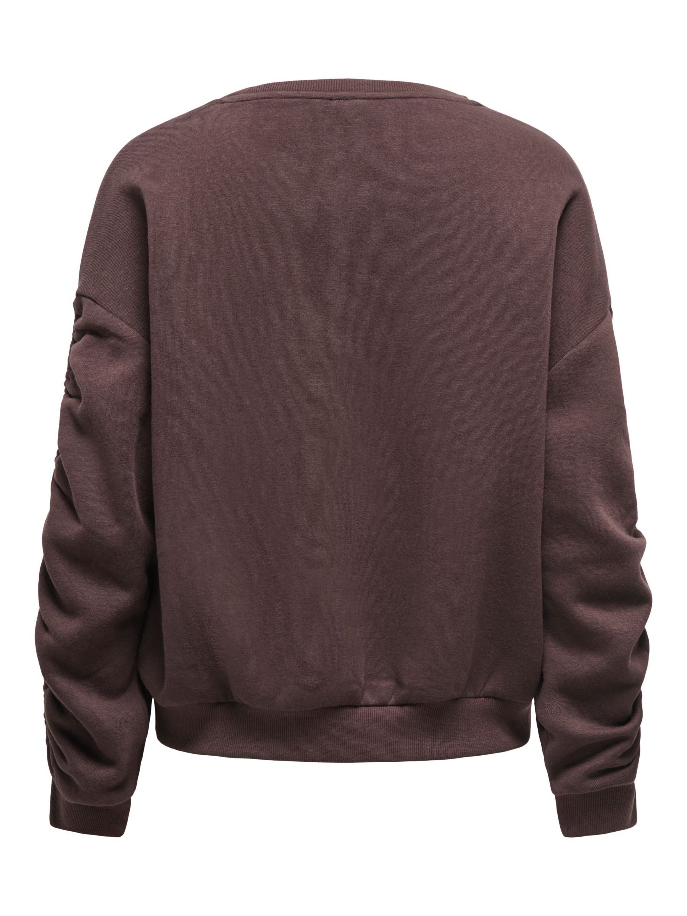 ONLY Sweatshirt 'ONLSweat' in Brown