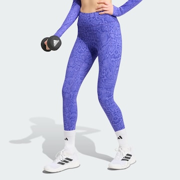 ADIDAS PERFORMANCE Skinny Sportbyxa 'Optime PrimeLift' i lila: framsida