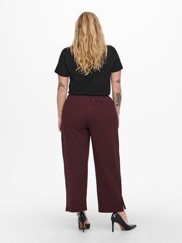 Wide Leg Pantalon à pince 'Betty' ONLY Carmakoma en rouge