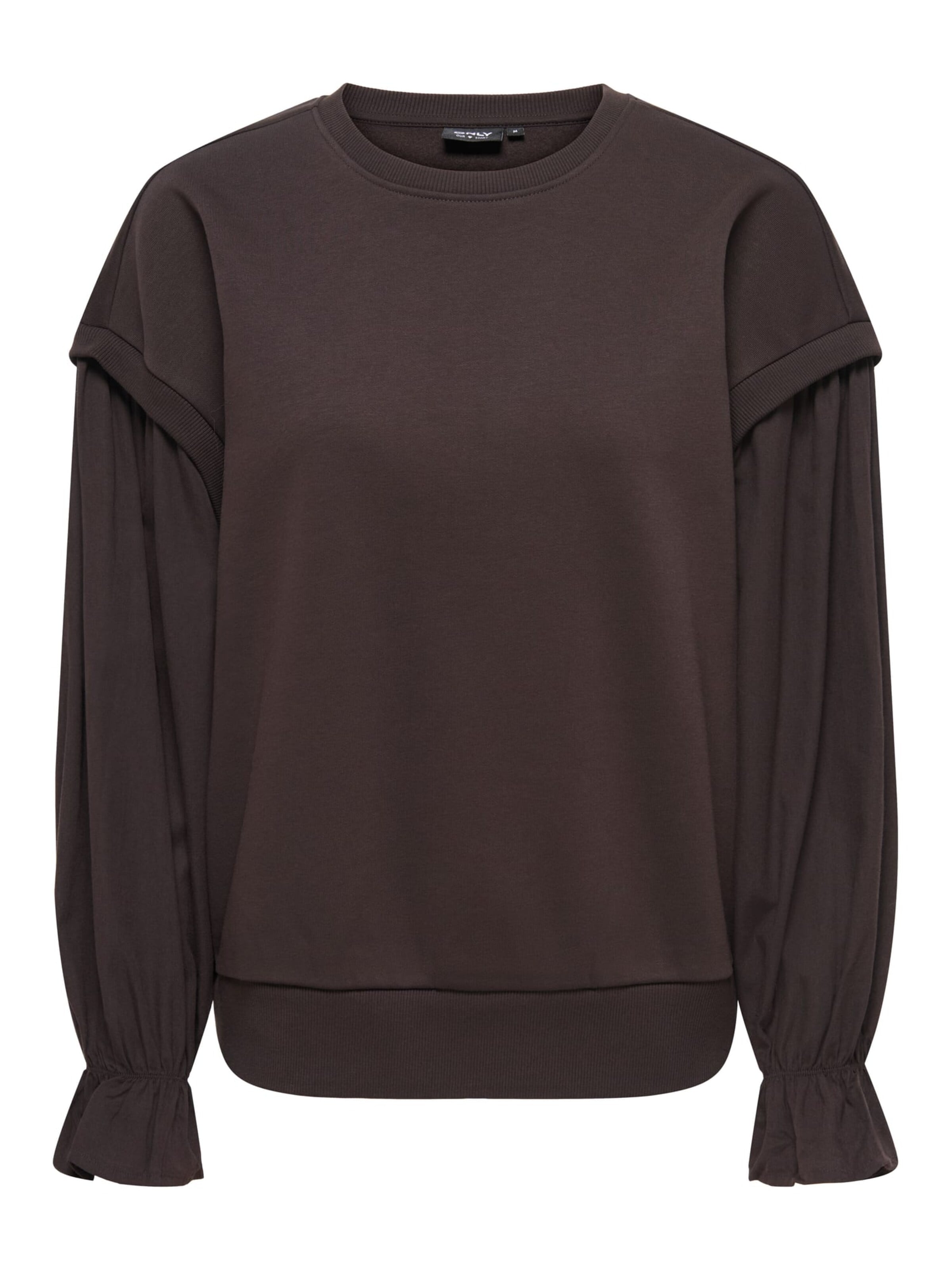 ONLY Sweatshirt 'ONLLin' in Braun: Vorderseite