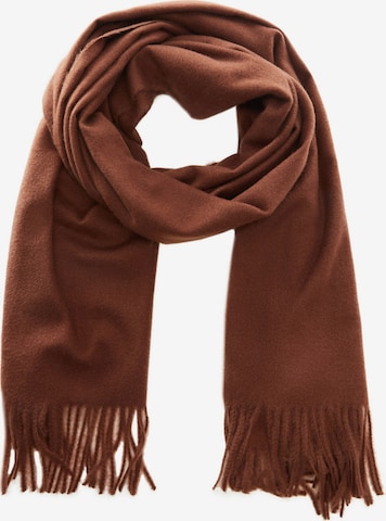 MANGO Scarf in Brown: front