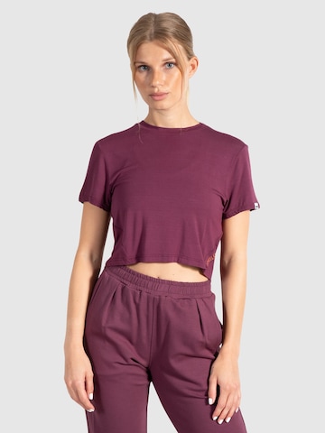 T-shirt fonctionnel 'Althea' Smilodox en violet : devant