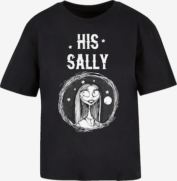 F4NT4STIC Shirt 'Disney Nightmare Before Christmas His Sally' in Zwart: voorkant