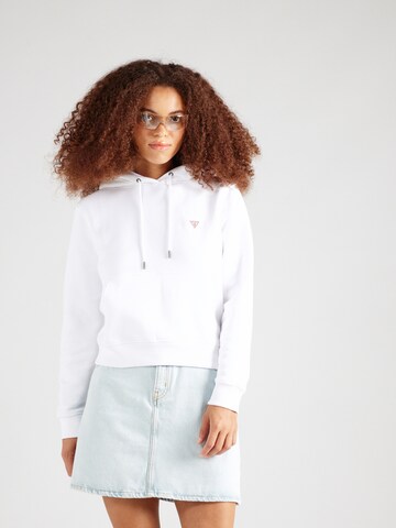 GUESS JEANS Majica | bela barva: sprednja stran