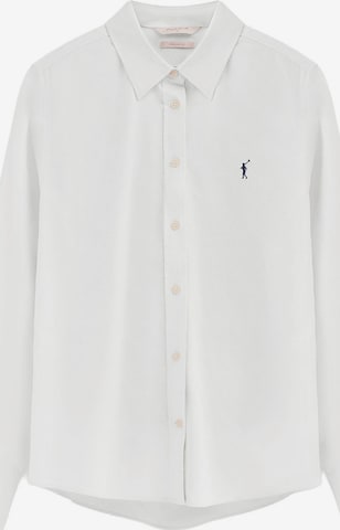 Polo Club Bluse in Weiß: Vorderseite