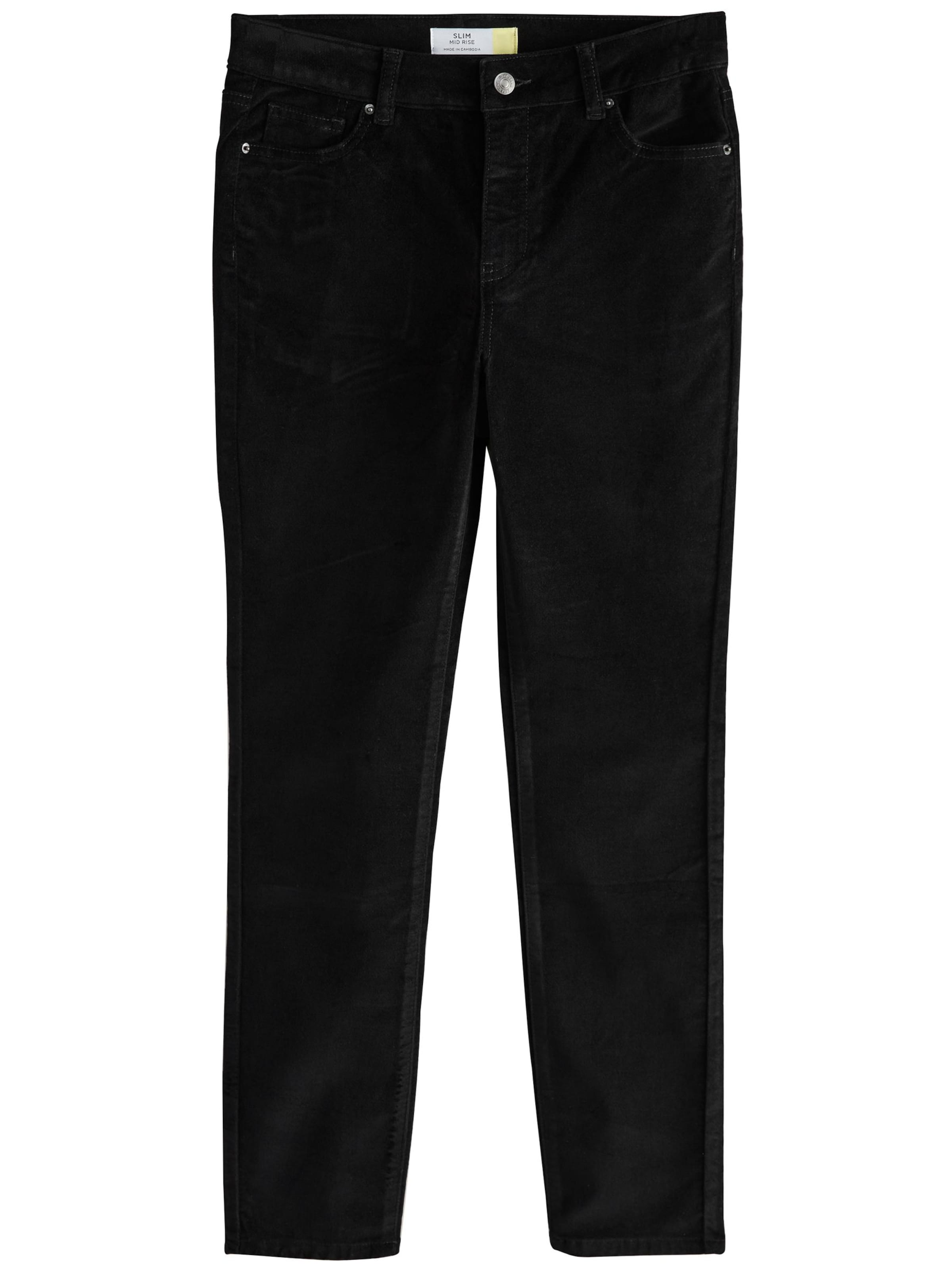 Nextregular Hlače - crna boja: prednji dio