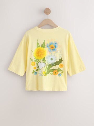 T-shirt 'Snoopy Flower' Next en jaune
