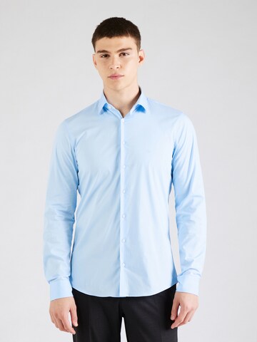 Calvin Klein Slim fit Button Up Shirt in Blue: front
