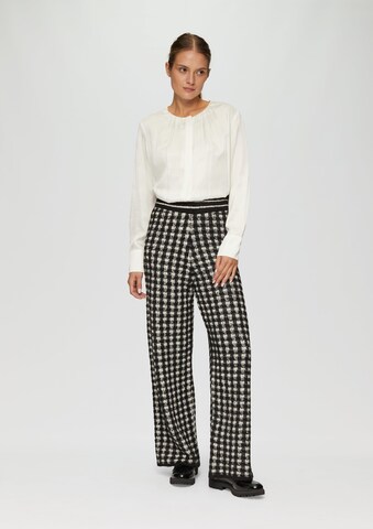 s.Oliver BLACK LABEL Wide Leg Hose in Beige