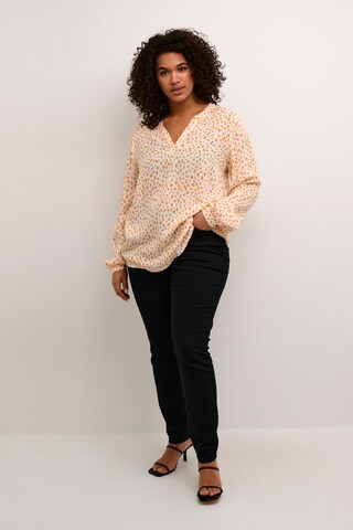 KAFFE CURVE - Blusa 'Jalu' en beige