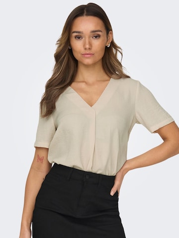 JDY Bluse 'DIVYA' in Beige