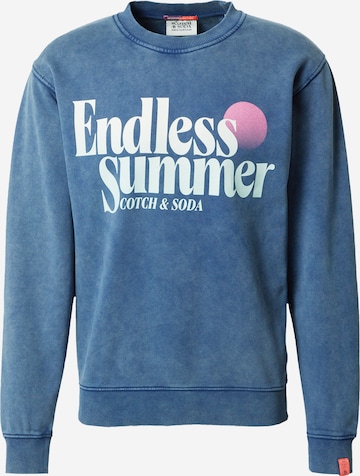 SCOTCH & SODA - Sweatshirt em azul: frente