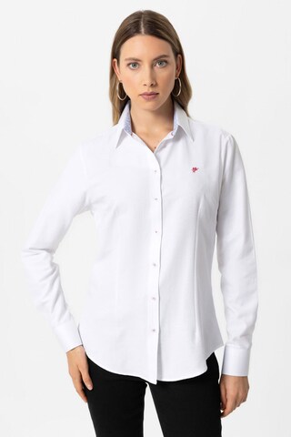 Camicia da donna 'NIHAN' di DENIM CULTURE in bianco: frontale