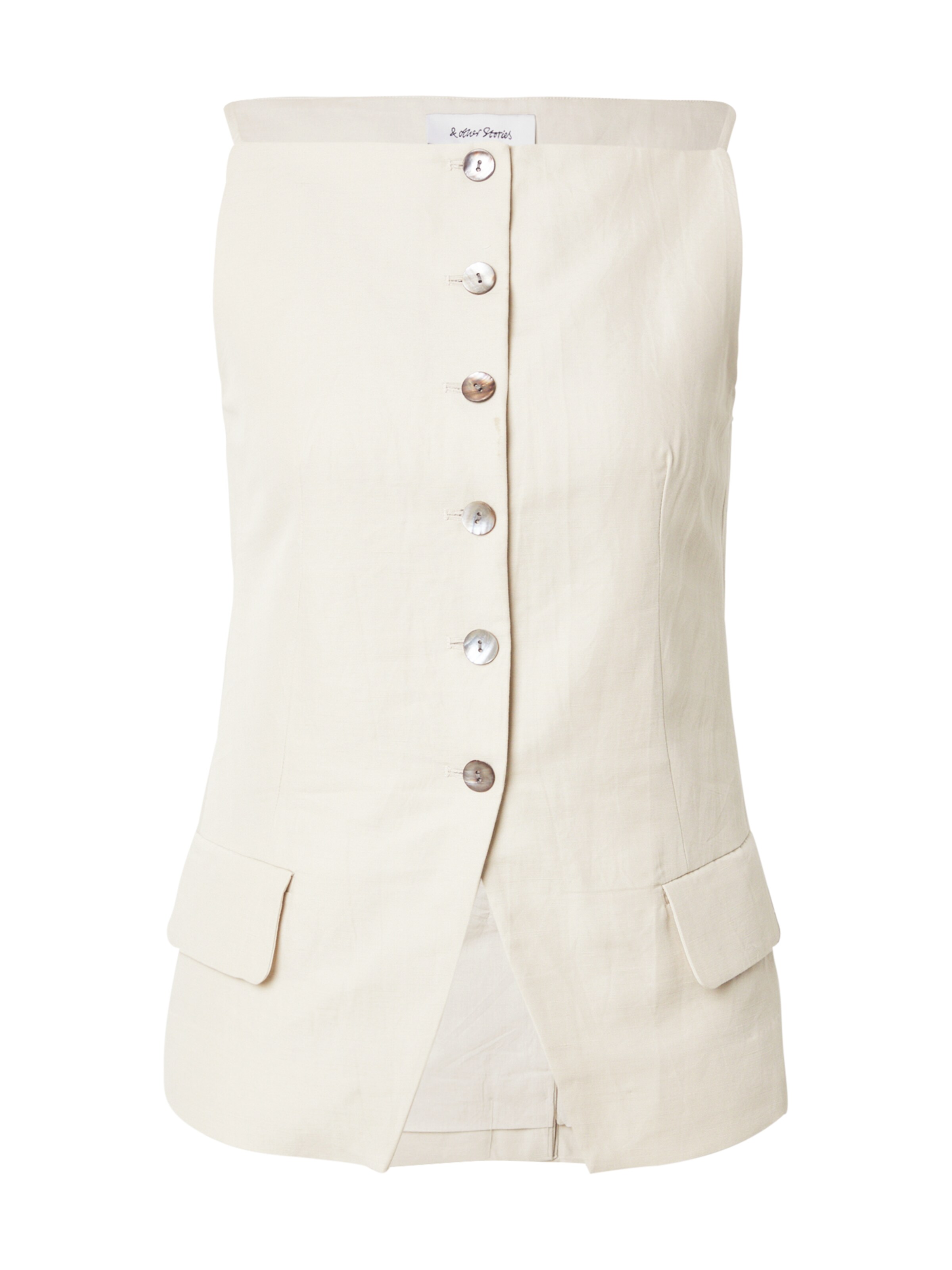 & Other Stories Жилет от костюма в Бежевый: спереди
