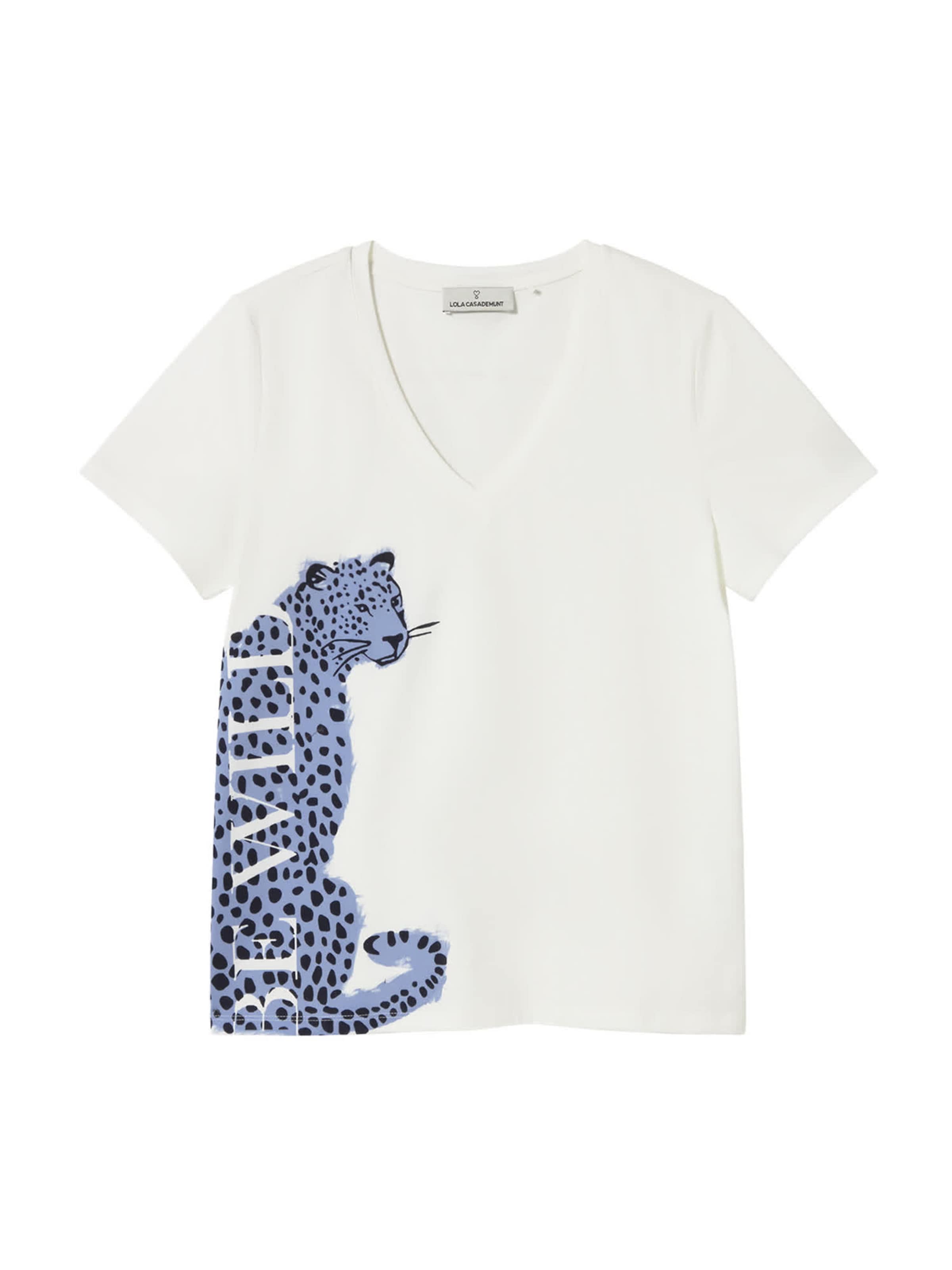 T-shirt 'Freizeit' Lola Casademunt en blanc : devant