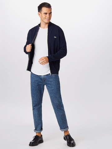 LACOSTE Regular fit Knit cardigan in Blue