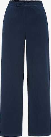 Cellbes of Sweden Hose aus gewaschener Baumwolle in Blau: Vorderseite