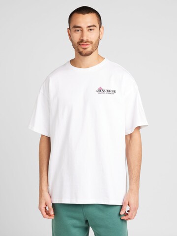 T-Shirt 'MUSHROOM COTTAGE' CONVERSE en blanc