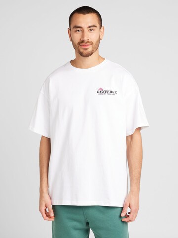 CONVERSE - Camisa 'MUSHROOM COTTAGE' em branco