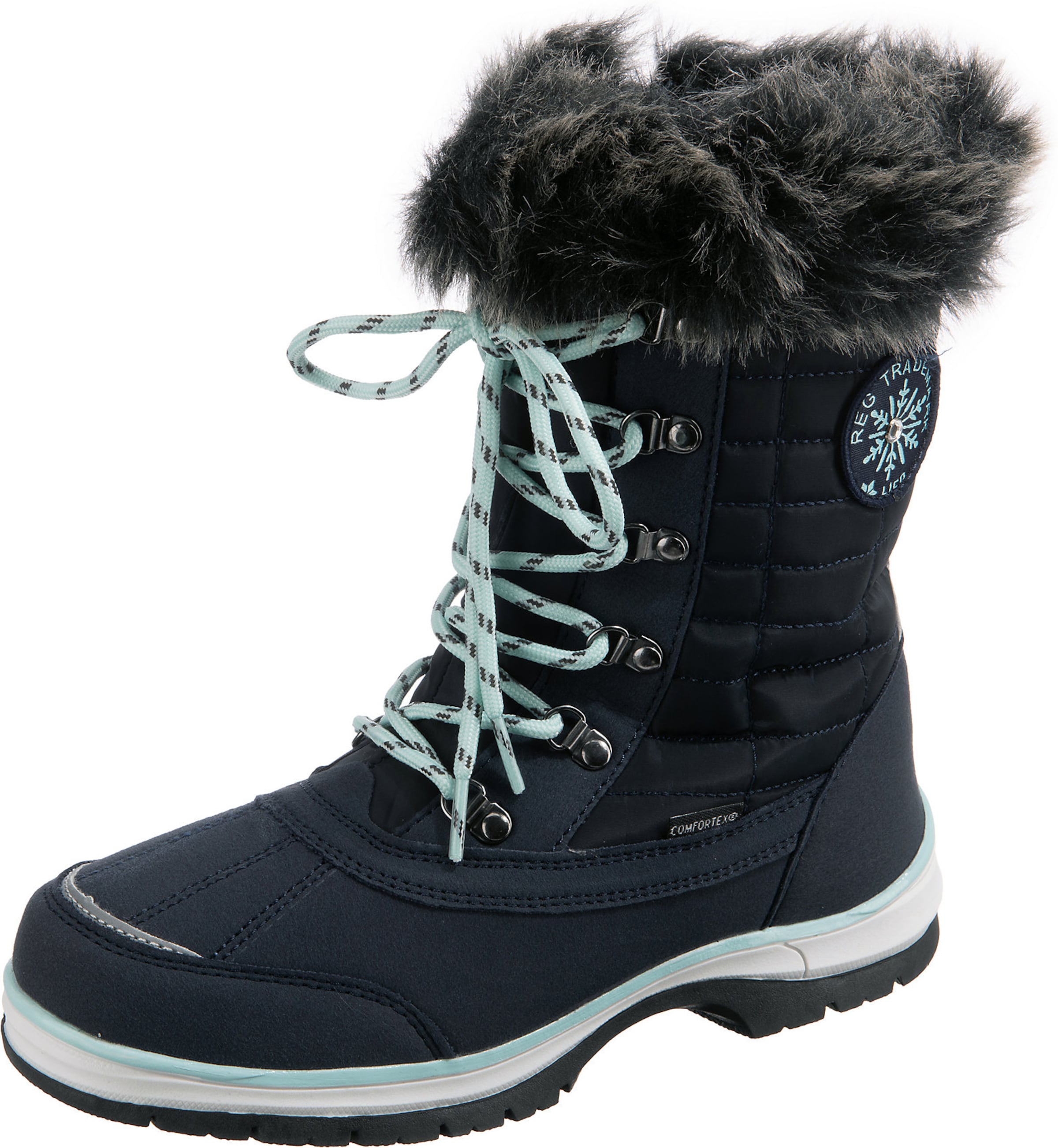 LICO Snow Boots 'Lillesand' in Blue: front