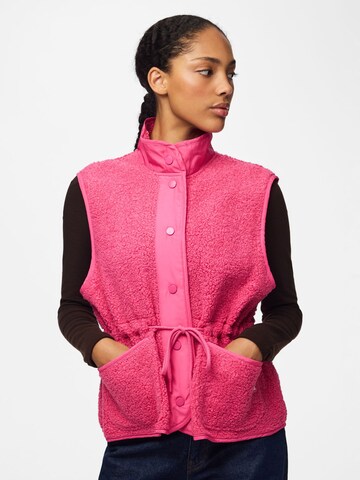 Gilet 'KATTY' di PIECES in rosa: frontale