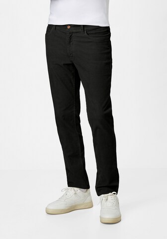 REDPOINT Regular Pants in Black: front