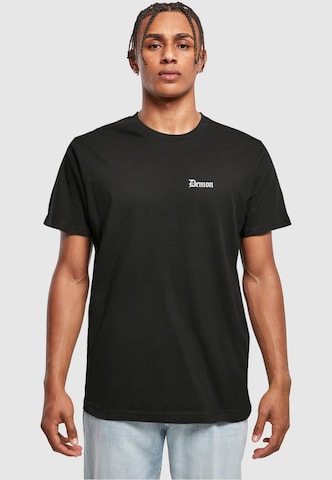 Tricou de la Mister Tee pe negru: față