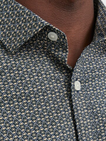 JACK & JONES Slim fit Button Up Shirt ' JPRBLABlackpool' in Beige