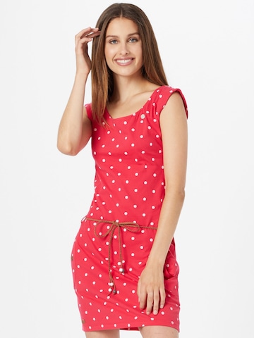 Ragwear Kleid 'TAG DOTS' in Rot: front