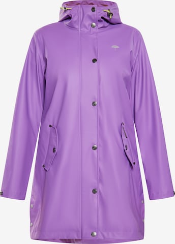 Manteau fonctionnel Schmuddelwedda en violet : devant