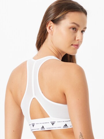 ADIDAS SPORTSWEAR Bralette Sports Bra 'Powerreact Medium-Support' in White