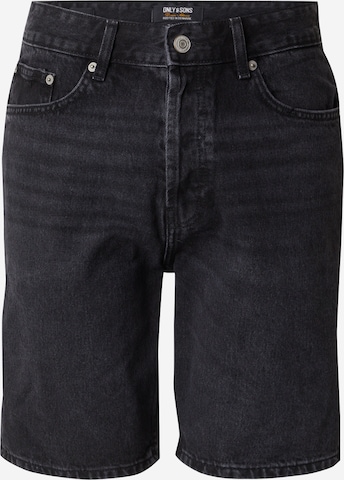 Only & Sonsregular Traperice 'ONSEDGE' - crna boja: prednji dio