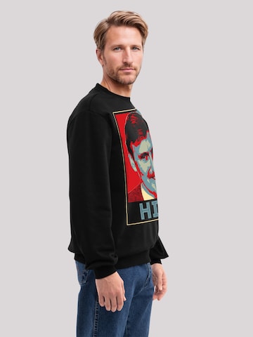 F4NT4STIC Sweatshirt 'TV Times Jimmy Hill Sports Presenter' in Zwart