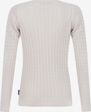 DENIM CULTURE Sweter 'Verla' w kolorze beżowy