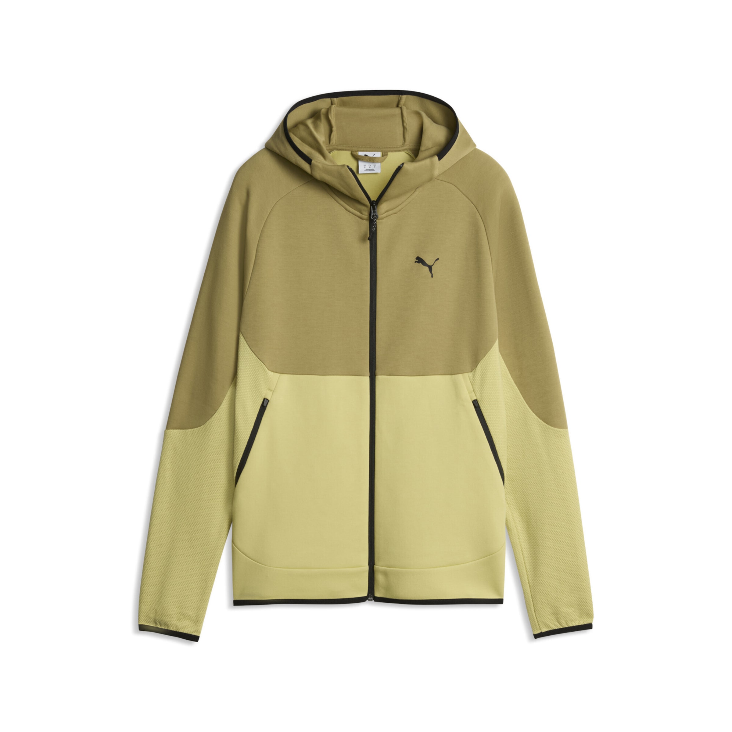 Veste de survêtement PUMA en vert : devant