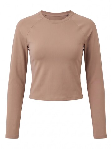 T-shirt fonctionnel 'Top Manga Larga Hera' MyLibi en marron : devant