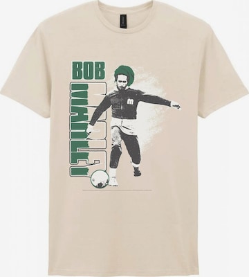Bob Marley Koszulka 'Bob Marley Football T-Shirt' w kolorze biały: przód