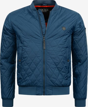 INDICODE JEANS Between-Season Jacket 'Novak' in Blue: front