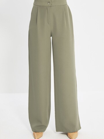 Trendyol Wide Leg Hose in Grün: Vorderseite