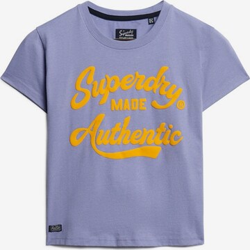 T-shirt Superdry en violet : devant