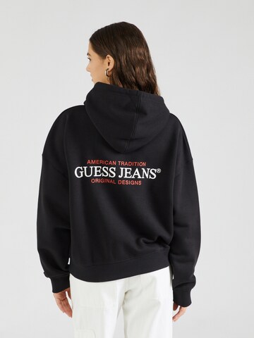 GUESS JEANS Sweatshirt in Schwarz: predná strana