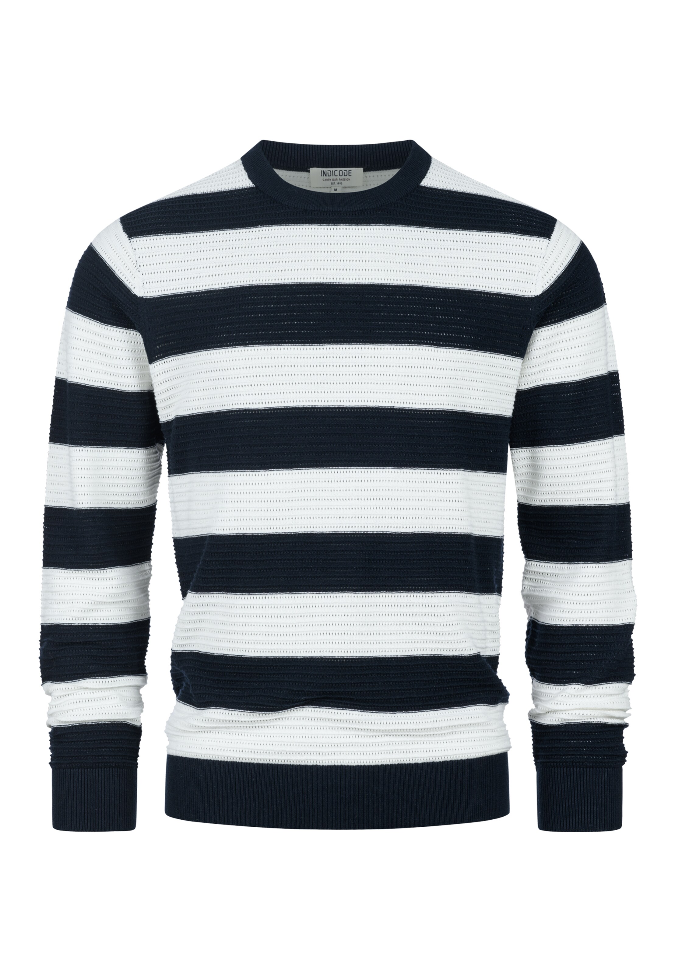 INDICODE JEANS Pullover' INTidsel ' in Blau: Vorderseite