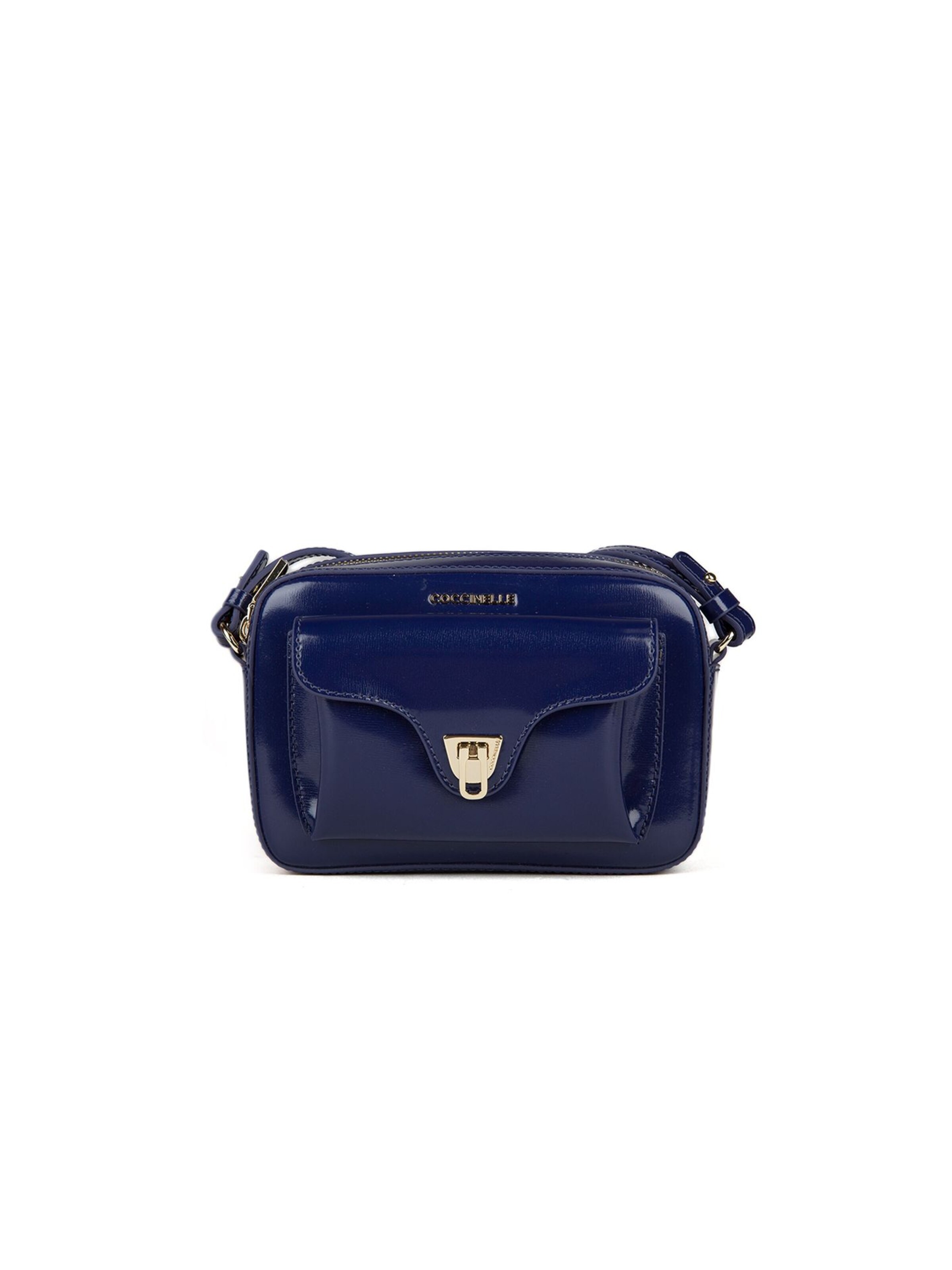 Coccinelle Crossbody Bag 'Beat Shiny Cal' in Blue: front