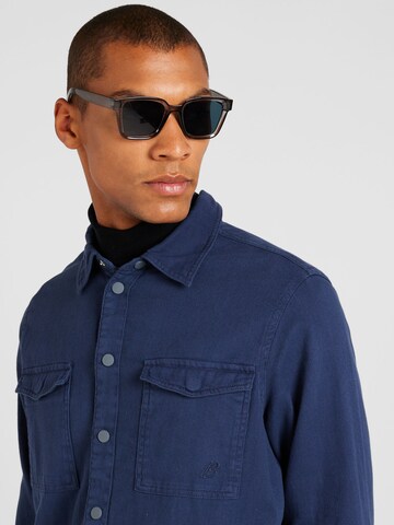 BLEND Regular fit Button Up Shirt in Blue