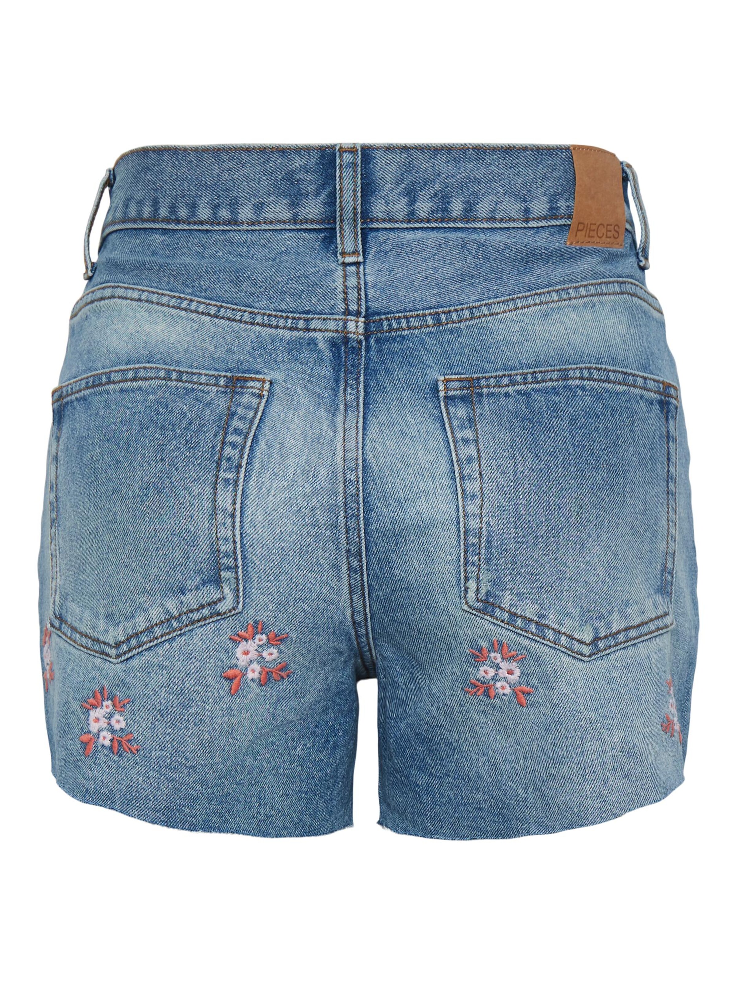 PIECES Regularen Kavbojke | modra barva