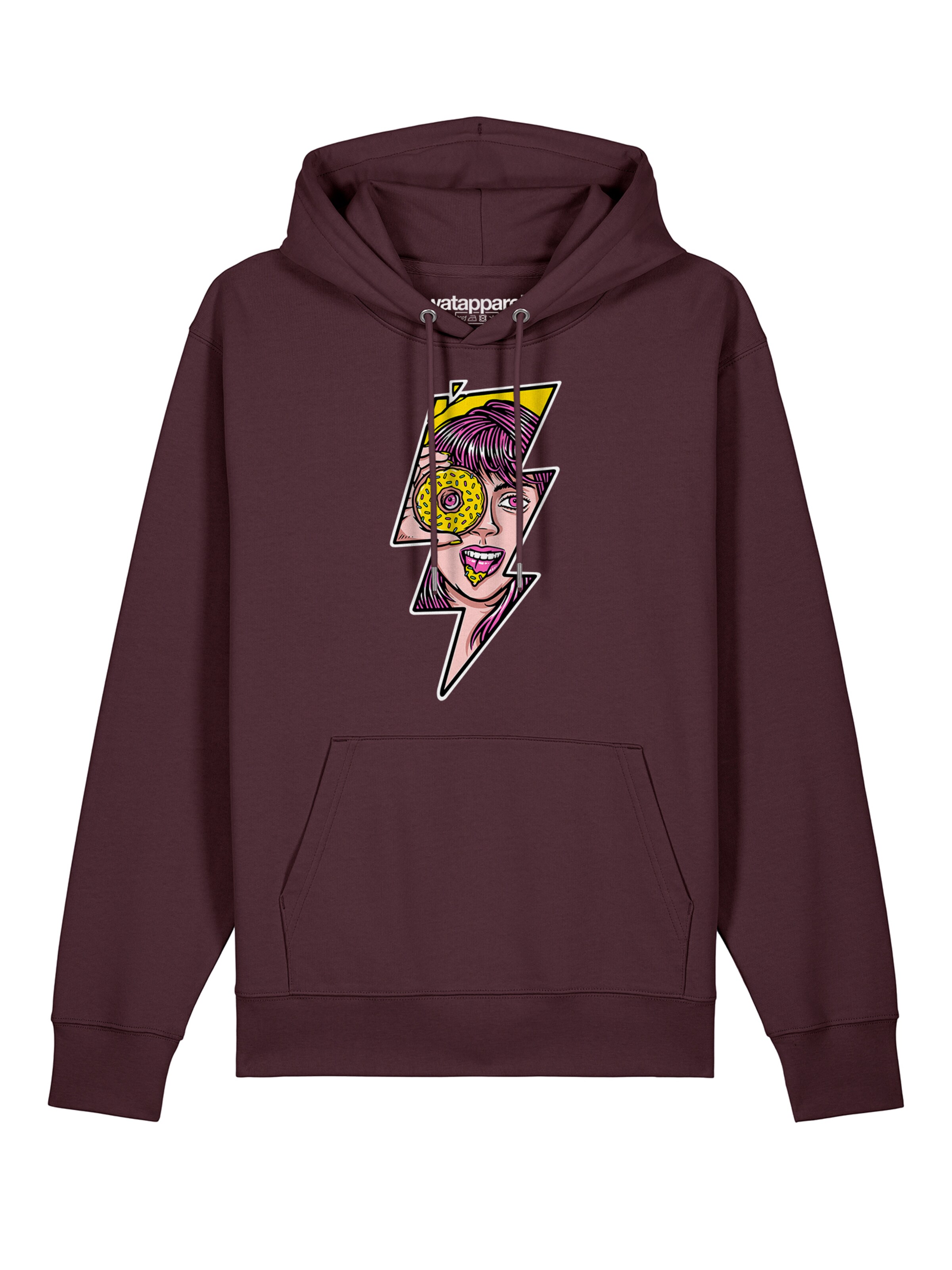 Sweat-shirt 'Donut' Watapparel en rouge : devant