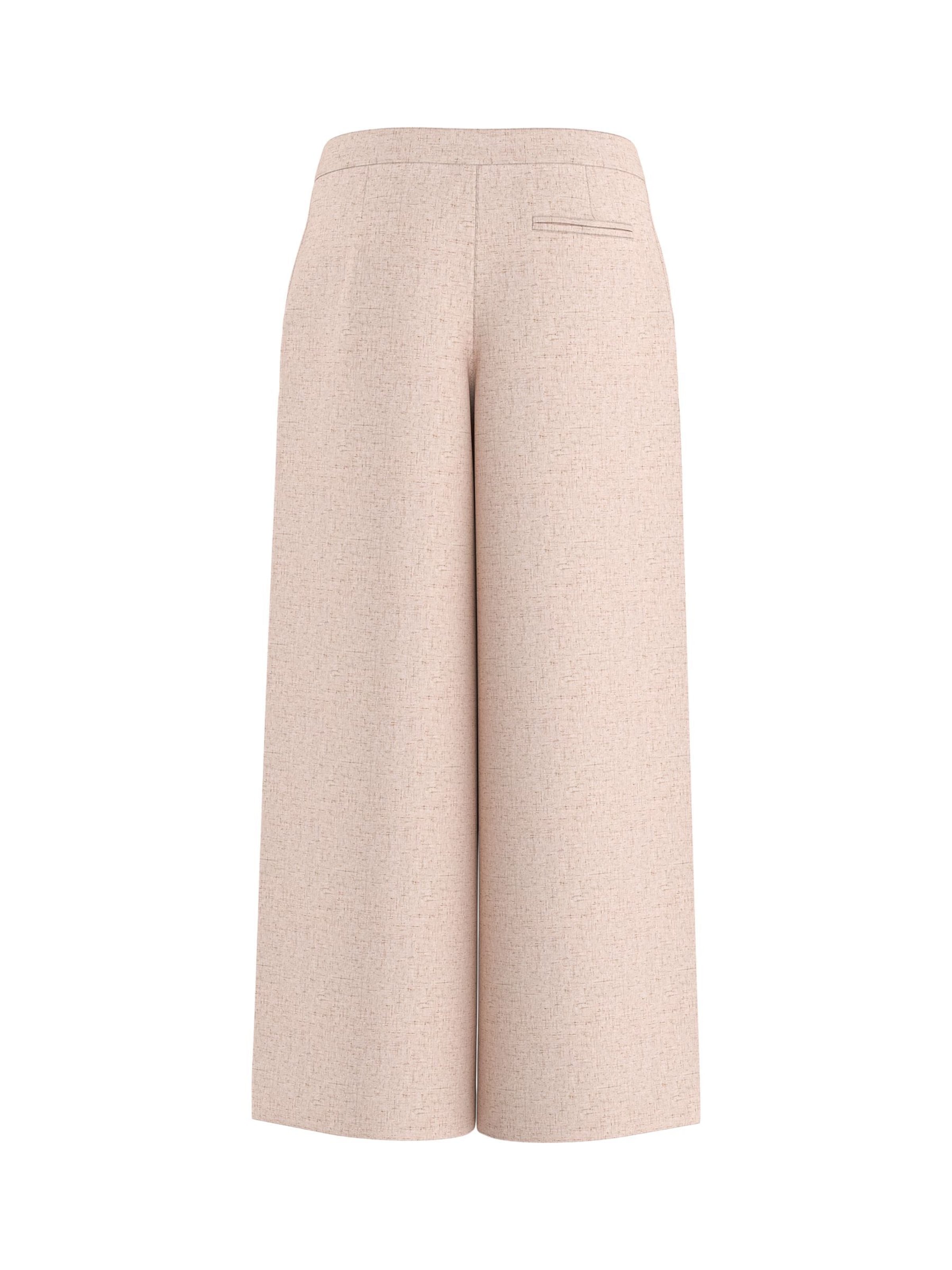 HYPEDROP Loose fit Pleat-Front Pants 'HDRenee' in Beige