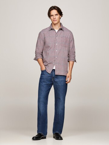 TOMMY HILFIGER Comfort Fit Hemd in Rot