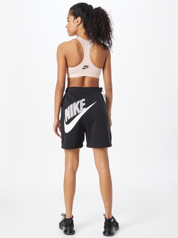 juoda Nike Sportswear Laisvas Kelnės