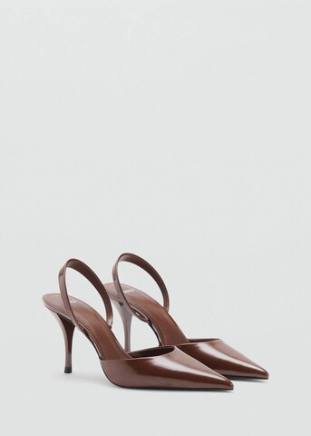 MANGO Slingback Pumps in Brown